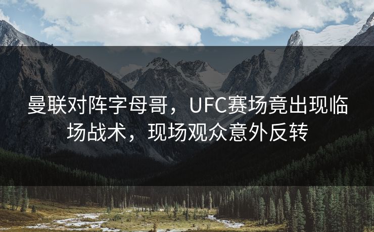 曼联对阵字母哥，UFC赛场竟出现临场战术，现场观众意外反转